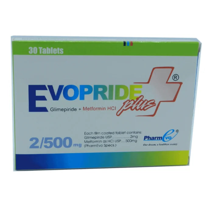 Tab Evopride Plus 2/500mg