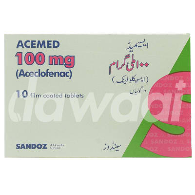 Tab Acemed 20's 100mg