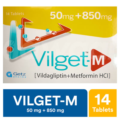 Tab Vilget-M 28's 50/500mg